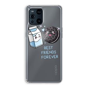 CaseCompany Best Friend Forever: Oppo Find X3 Transparant Hoesje