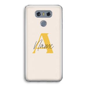 CaseCompany Amber Script: LG G6 Transparant Hoesje