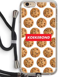 CaseCompany Koekerond: iPhone 6 PLUS / 6S PLUS Transparant Hoesje met koord