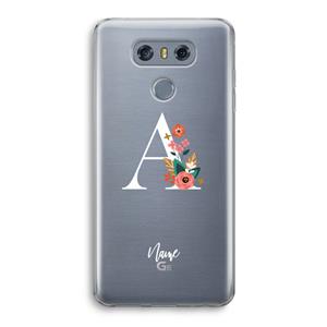 CaseCompany Pink Bouquet: LG G6 Transparant Hoesje