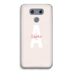 CaseCompany Strawberry Milkshake: LG G6 Transparant Hoesje
