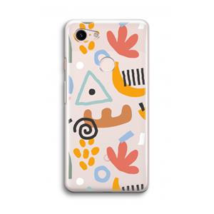 CaseCompany Abstract: Google Pixel 3 Transparant Hoesje