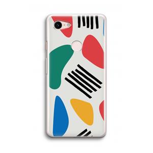CaseCompany Illustratieve pop 1: Google Pixel 3 Transparant Hoesje