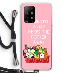 CaseCompany Bento a day: Oppo A95 5G Transparant Hoesje met koord