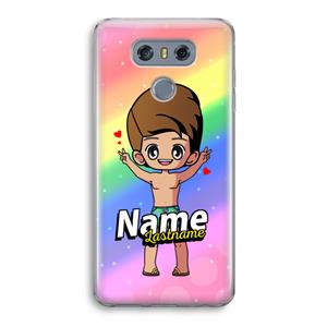 CaseCompany Chibi Maker man: LG G6 Transparant Hoesje