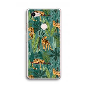CaseCompany Luipaard 2: Google Pixel 3 Transparant Hoesje