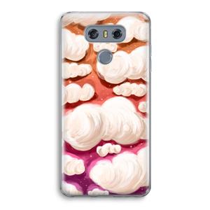 CaseCompany Katoen Wolken: LG G6 Transparant Hoesje