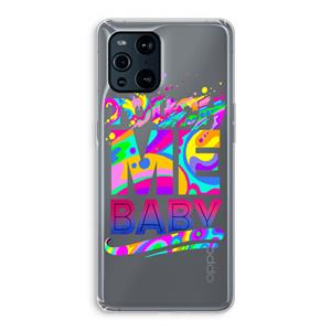 CaseCompany Touch Me: Oppo Find X3 Transparant Hoesje