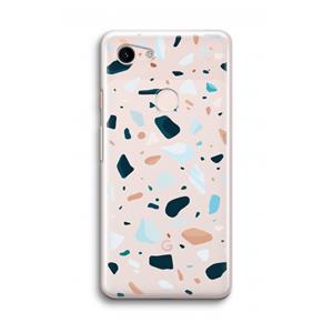 CaseCompany Terrazzo N°13: Google Pixel 3 Transparant Hoesje