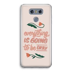 CaseCompany Optimistic flower girl: LG G6 Transparant Hoesje
