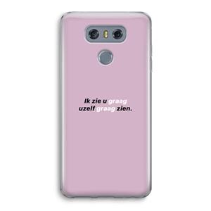 CaseCompany uzelf graag zien: LG G6 Transparant Hoesje