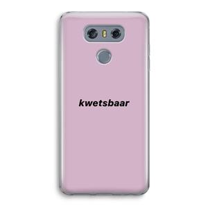 CaseCompany kwetsbaar: LG G6 Transparant Hoesje