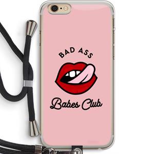 CaseCompany Badass Babes Club: iPhone 6 PLUS / 6S PLUS Transparant Hoesje met koord