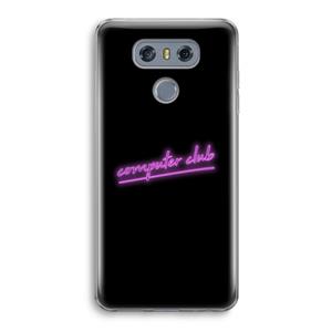 CaseCompany Vice Black: LG G6 Transparant Hoesje