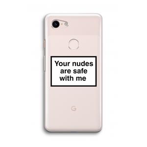 CaseCompany Safe with me: Google Pixel 3 Transparant Hoesje