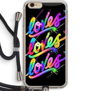 CaseCompany Loves: iPhone 6 PLUS / 6S PLUS Transparant Hoesje met koord