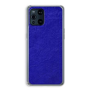 CaseCompany Majorelle Blue: Oppo Find X3 Transparant Hoesje