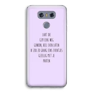 CaseCompany GSM: LG G6 Transparant Hoesje
