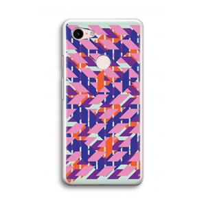 CaseCompany Skew Blush 3: Google Pixel 3 Transparant Hoesje