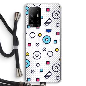 CaseCompany 8-bit N°9: Oppo A95 5G Transparant Hoesje met koord