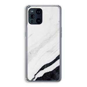 CaseCompany Elegante marmer: Oppo Find X3 Pro Transparant Hoesje