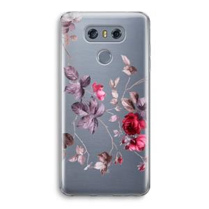 CaseCompany Mooie bloemen: LG G6 Transparant Hoesje