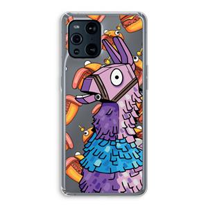 CaseCompany Loot Burger: Oppo Find X3 Transparant Hoesje