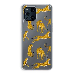 CaseCompany Luipaard: Oppo Find X3 Pro Transparant Hoesje