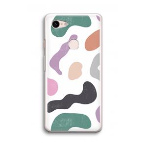 CaseCompany Memphis Shapes: Google Pixel 3 Transparant Hoesje