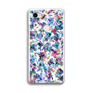 CaseCompany Hibiscus Flowers: Google Pixel 3 Transparant Hoesje