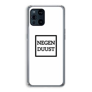 CaseCompany Negenduust vierkant: Oppo Find X3 Transparant Hoesje