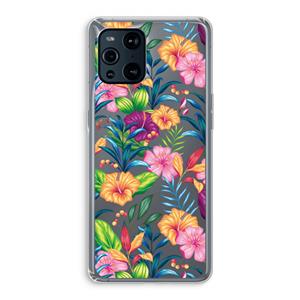 CaseCompany Tropisch 2: Oppo Find X3 Pro Transparant Hoesje