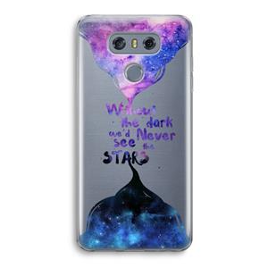 CaseCompany Stars quote: LG G6 Transparant Hoesje