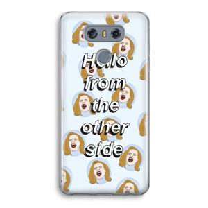 CaseCompany Hello: LG G6 Transparant Hoesje