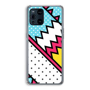CaseCompany Pop Art #2: Oppo Find X3 Transparant Hoesje