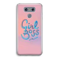 CaseCompany Girl boss: LG G6 Transparant Hoesje