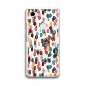 CaseCompany Tropical Dots: Google Pixel 3 Transparant Hoesje