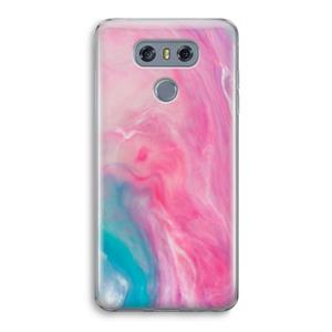 CaseCompany Roze explosie: LG G6 Transparant Hoesje