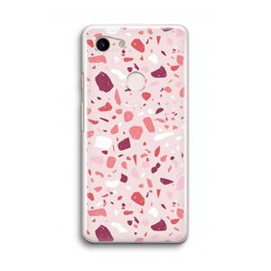 CaseCompany Terrazzo N°15: Google Pixel 3 Transparant Hoesje