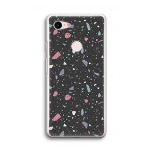 CaseCompany Terrazzo N°16: Google Pixel 3 Transparant Hoesje