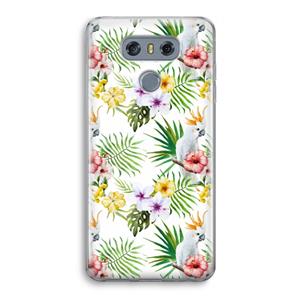 CaseCompany Gele kuif: LG G6 Transparant Hoesje