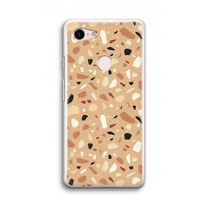 CaseCompany Terrazzo N°17: Google Pixel 3 Transparant Hoesje