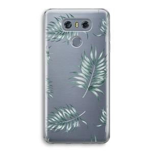 CaseCompany Simple leaves: LG G6 Transparant Hoesje