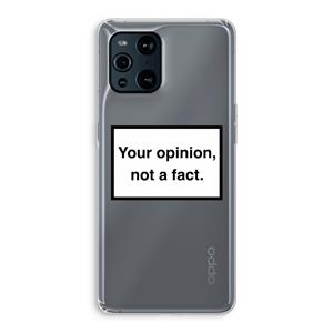 CaseCompany Your opinion: Oppo Find X3 Pro Transparant Hoesje