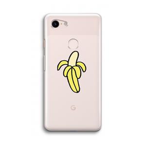 CaseCompany Banana: Google Pixel 3 Transparant Hoesje