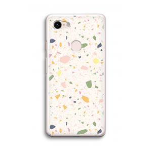 CaseCompany Terrazzo N°21: Google Pixel 3 Transparant Hoesje