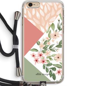 CaseCompany Sweet heaven geometrics: iPhone 6 PLUS / 6S PLUS Transparant Hoesje met koord