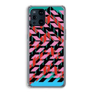 CaseCompany Skew Blush 2: Oppo Find X3 Pro Transparant Hoesje