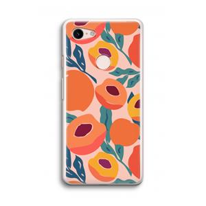 CaseCompany Perzik: Google Pixel 3 Transparant Hoesje