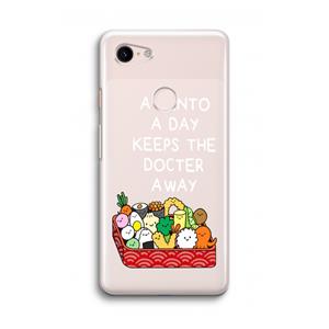 CaseCompany Bento a day: Google Pixel 3 Transparant Hoesje